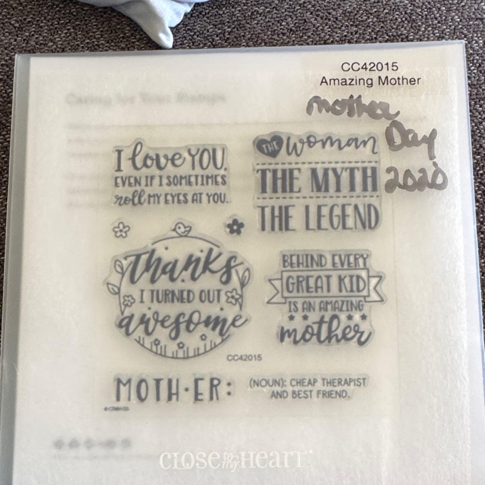 Amazing Mother Clear Stamp Set — White Craft Stamps